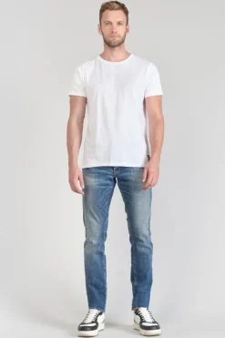 Homme Le Temps des Cerises T-Shirts & Polos-T-Shirt Brown Blanc