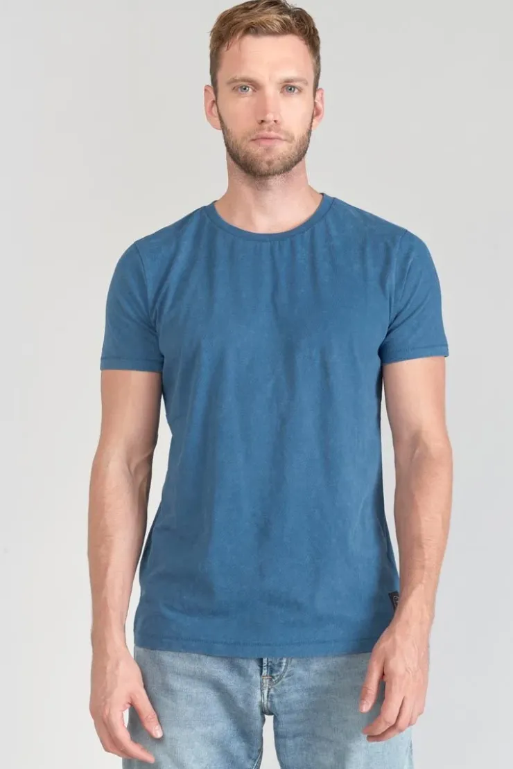 Homme Le Temps des Cerises T-Shirts & Polos-T-Shirt Brown Bleu Delave