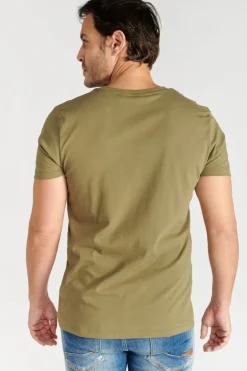 Homme Le Temps des Cerises T-Shirts & Polos-T-Shirt Brown Kaki