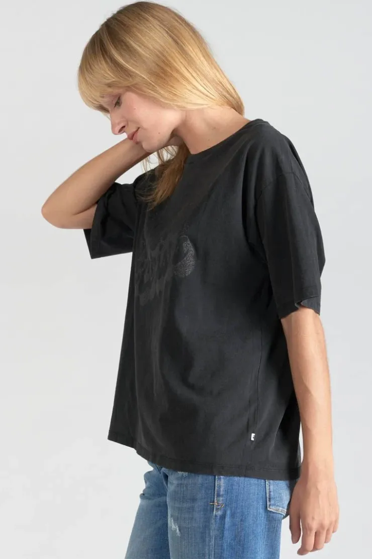 Femme Le Temps des Cerises T-Shirts & Débardeurs-T-Shirt Cassio Noir