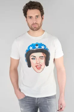 Homme Le Temps des Cerises T-Shirts & Polos-T-Shirt Cram Blanc Imprime