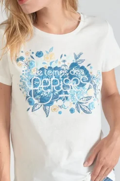 Femme Le Temps des Cerises T-Shirts & Débardeurs-T-Shirt Frankie Creme Imprime