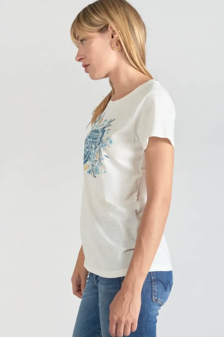 Femme Le Temps des Cerises T-Shirts & Débardeurs-T-Shirt Frankie Creme Imprime