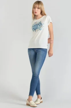 Femme Le Temps des Cerises T-Shirts & Débardeurs-T-Shirt Frankie Creme Imprime