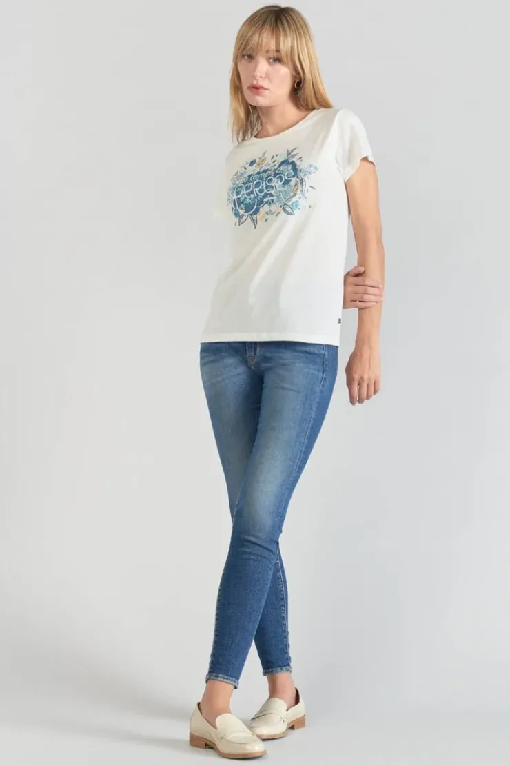 Femme Le Temps des Cerises T-Shirts & Débardeurs-T-Shirt Frankie Creme Imprime