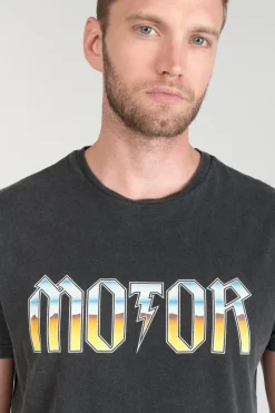 Homme Le Temps des Cerises T-Shirts & Polos-T-Shirt Gabrent Gris Delave Imprime