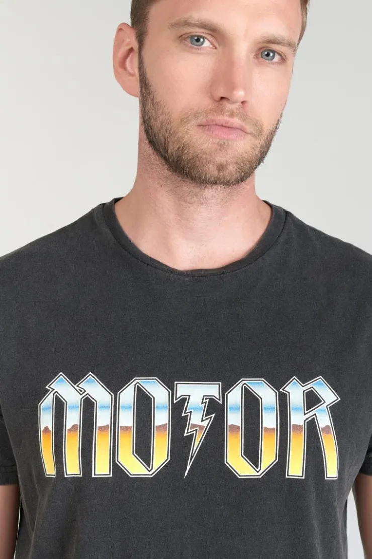 Homme Le Temps des Cerises T-Shirts & Polos-T-Shirt Gabrent Gris Delave Imprime