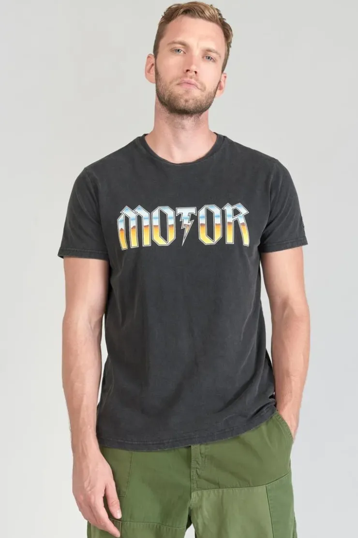 Homme Le Temps des Cerises T-Shirts & Polos-T-Shirt Gabrent Gris Delave Imprime