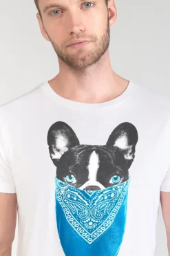 Homme Le Temps des Cerises T-Shirts & Polos-T-Shirt Gan Blanc Imprime