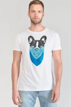 Homme Le Temps des Cerises T-Shirts & Polos-T-Shirt Gan Blanc Imprime