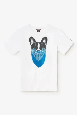 Homme Le Temps des Cerises T-Shirts & Polos-T-Shirt Gan Blanc Imprime