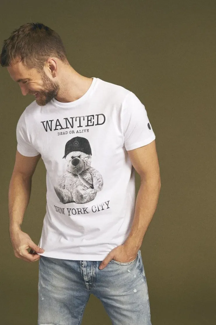 Homme Le Temps des Cerises T-Shirts & Polos-T-Shirt Gaspa Blanc Imprime