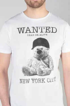 Homme Le Temps des Cerises T-Shirts & Polos-T-Shirt Gaspa Blanc Imprime