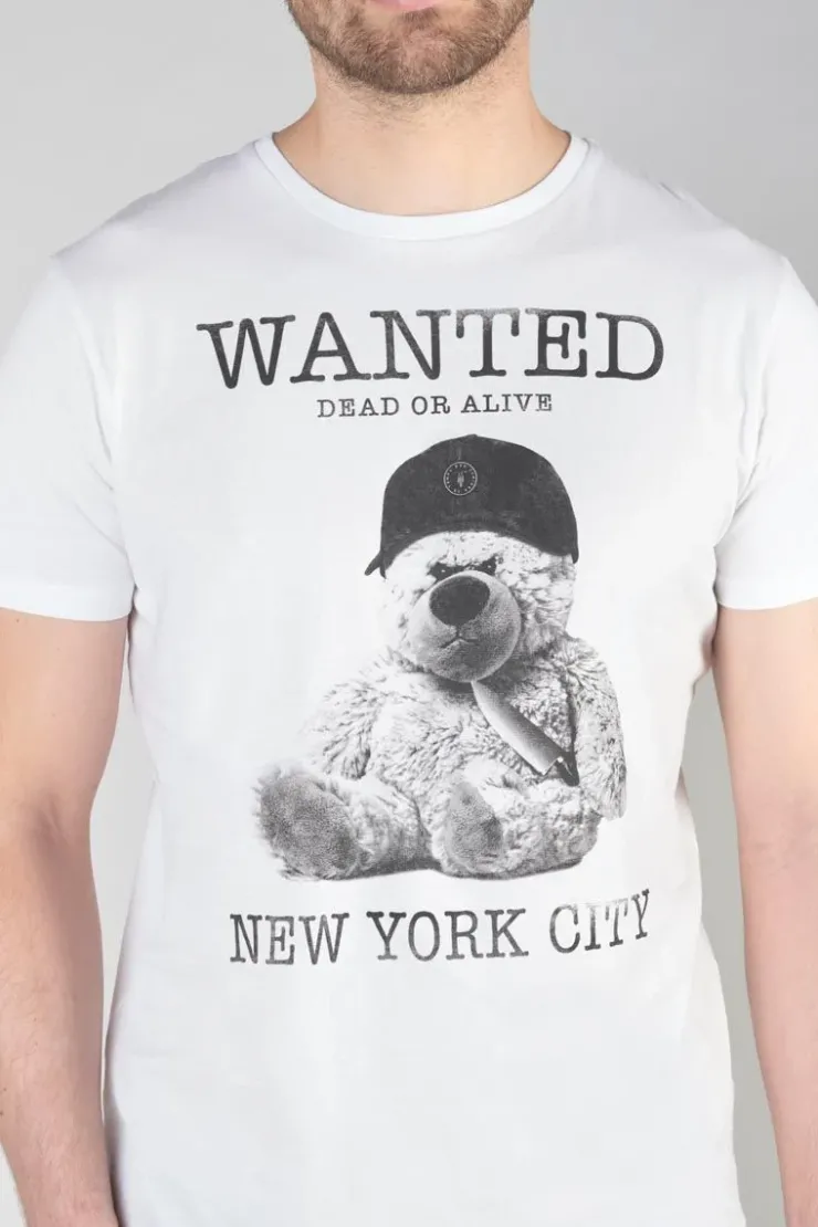 Homme Le Temps des Cerises T-Shirts & Polos-T-Shirt Gaspa Blanc Imprime