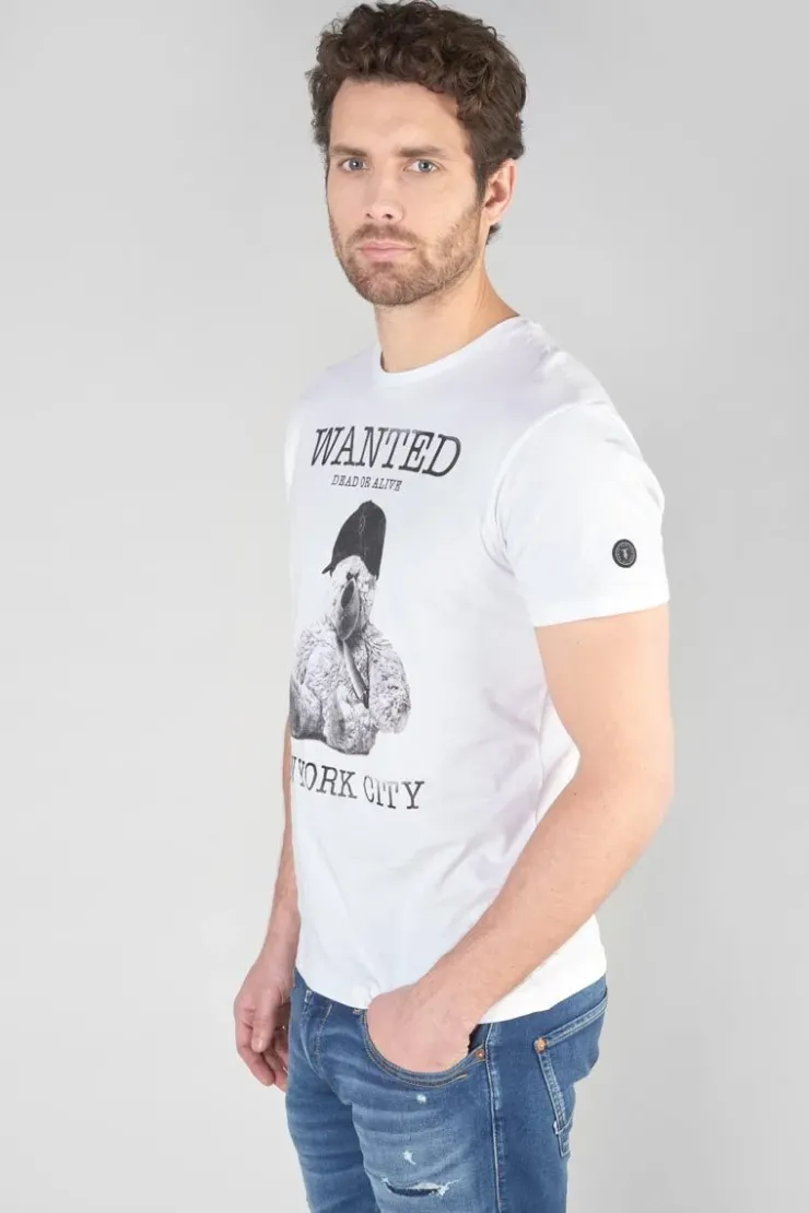 Homme Le Temps des Cerises T-Shirts & Polos-T-Shirt Gaspa Blanc Imprime