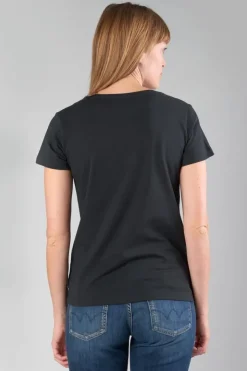 Femme Le Temps des Cerises T-Shirts & Débardeurs-T-Shirt Gracy Noir Imprime