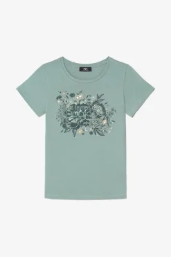 Femme Le Temps des Cerises T-Shirts & Débardeurs-T-Shirt Gracy Vert Imprime