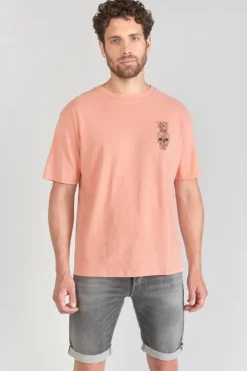 Homme Le Temps des Cerises T-Shirts & Polos-T-Shirt Holo Corail Imprime