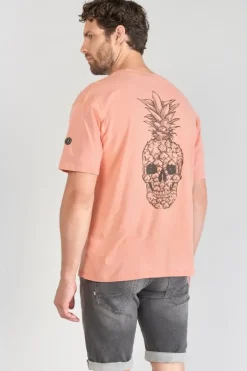 Homme Le Temps des Cerises T-Shirts & Polos-T-Shirt Holo Corail Imprime