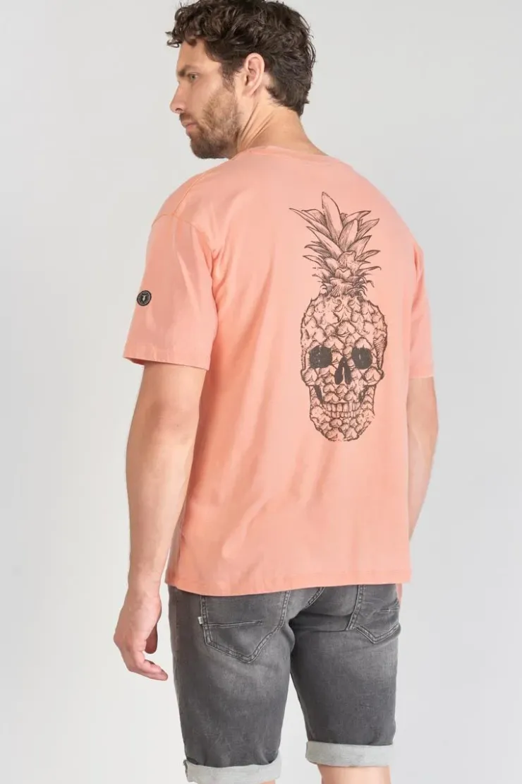 Homme Le Temps des Cerises T-Shirts & Polos-T-Shirt Holo Corail Imprime
