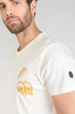 Homme Le Temps des Cerises T-Shirts & Polos-T-Shirt Ian Blanc Imprime