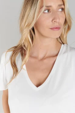 Femme Le Temps des Cerises T-Shirts & Débardeurs-T-Shirt Lola Vanille