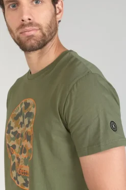 Homme Le Temps des Cerises T-Shirts & Polos-T-Shirt Machida Kaki Imprime