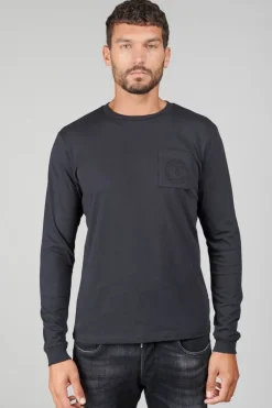 Homme Le Temps des Cerises T-Shirts & Polos-T-Shirt Manches Longues Laia Noir