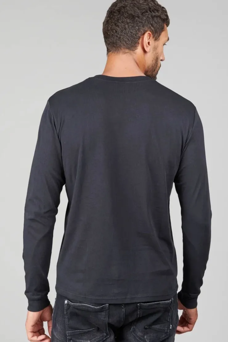 Homme Le Temps des Cerises T-Shirts & Polos-T-Shirt Manches Longues Laia Noir