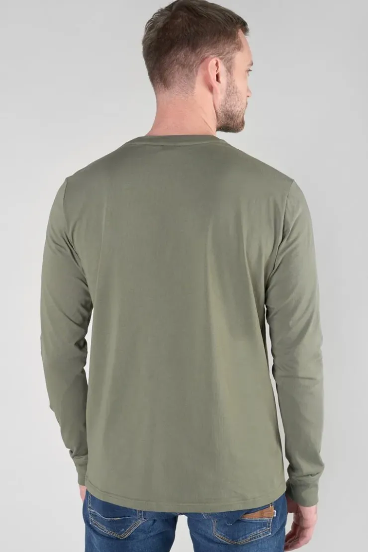 Homme Le Temps des Cerises T-Shirts & Polos-T-Shirt Manches Longues Laia Kaki