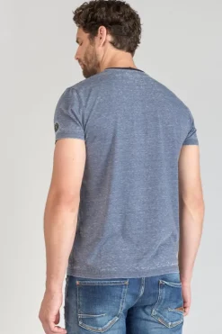 Homme Le Temps des Cerises T-Shirts & Polos-T-Shirt Mavoc Bleu Chine Delave