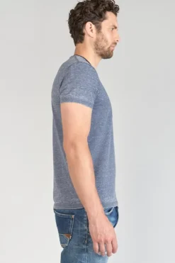 Homme Le Temps des Cerises T-Shirts & Polos-T-Shirt Mavoc Bleu Chine Delave