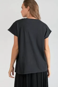 Femme Le Temps des Cerises T-Shirts & Débardeurs-T-Shirt Miya Noir Imprime