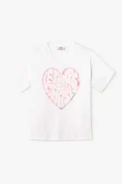 Femme Le Temps des Cerises T-Shirts & Débardeurs-T-Shirt Moona Blanc Imprime