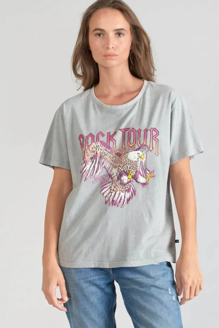 Femme Le Temps des Cerises T-Shirts & Débardeurs-T-Shirt Nixon Gris Clair Delave