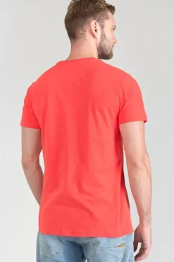 Homme Le Temps des Cerises T-Shirts & Polos-T-Shirt Paia Corail