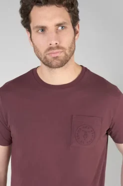 Homme Le Temps des Cerises T-Shirts & Polos-T-Shirt Paia Lie De Vin