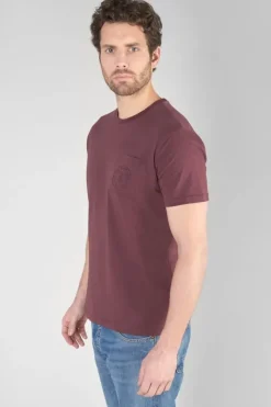 Homme Le Temps des Cerises T-Shirts & Polos-T-Shirt Paia Lie De Vin