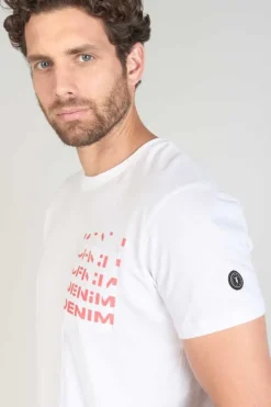 Homme Le Temps des Cerises T-Shirts & Polos-T-Shirt Saros Blanc