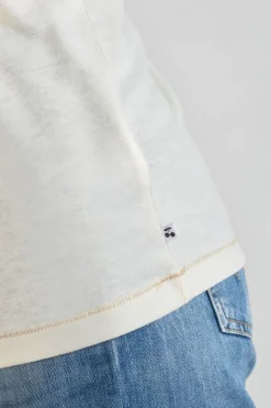 Femme Le Temps des Cerises T-Shirts & Débardeurs-T-Shirt Smalltrame Creme