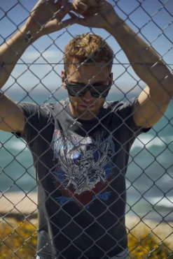 Homme Le Temps des Cerises T-Shirts & Polos-T-Shirt Tije Gris Delave Imprime