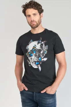 Homme Le Temps des Cerises T-Shirts & Polos-T-Shirt Usma Noir Imprime