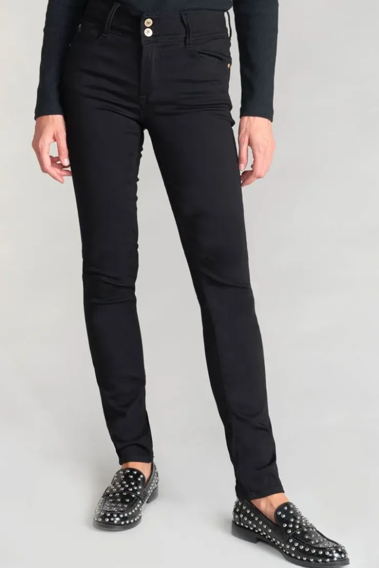 Femme Le Temps des Cerises Coupe Slim-Ultra Pulp Slim Taille Haute Jeans Noir N°0