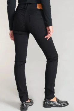 Femme Le Temps des Cerises Coupe Slim-Ultra Pulp Slim Taille Haute Jeans Noir N°0