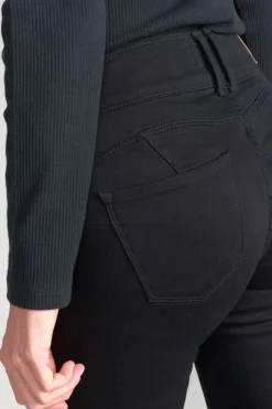 Femme Le Temps des Cerises Coupe Slim-Ultra Pulp Slim Taille Haute Jeans Noir N°0