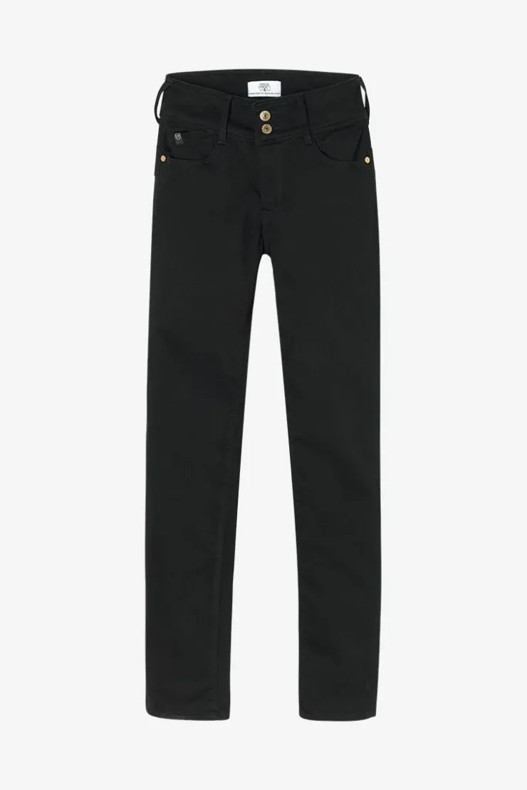 Femme Le Temps des Cerises Coupe Slim-Ultra Pulp Slim Taille Haute Jeans Noir N°0