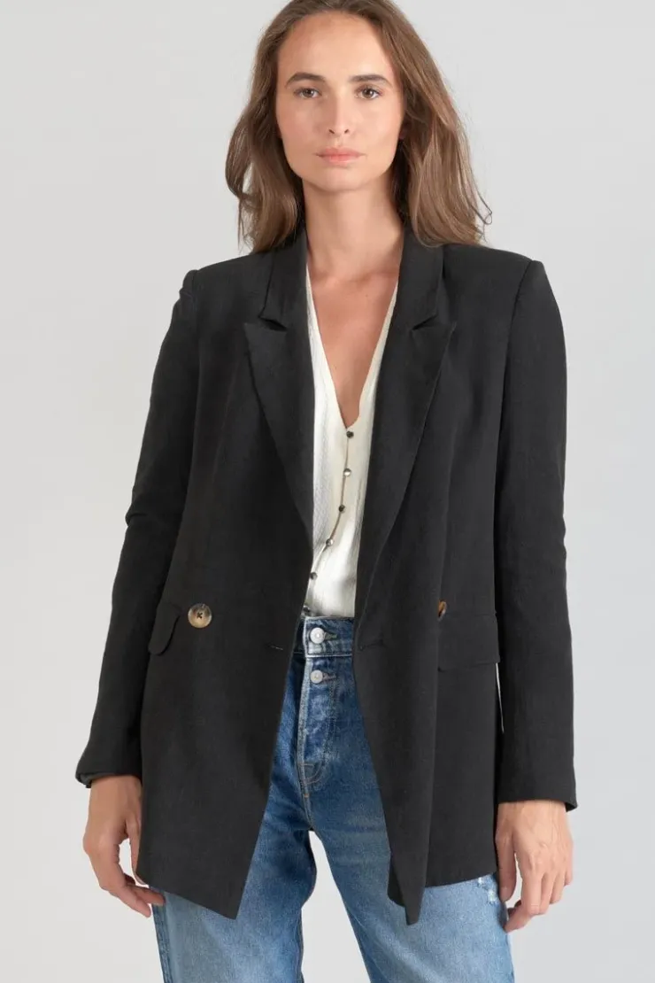 Femme Le Temps des Cerises Vestes & Blousons-Veste Blazer Bek Noire