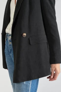 Femme Le Temps des Cerises Vestes & Blousons-Veste Blazer Bek Noire