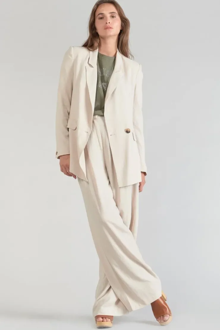 Femme Le Temps des Cerises Vestes & Blousons-Veste Blazer Bek Sable