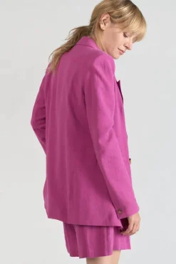 Femme Le Temps des Cerises Vestes & Blousons-Veste Blazer Bek Violine